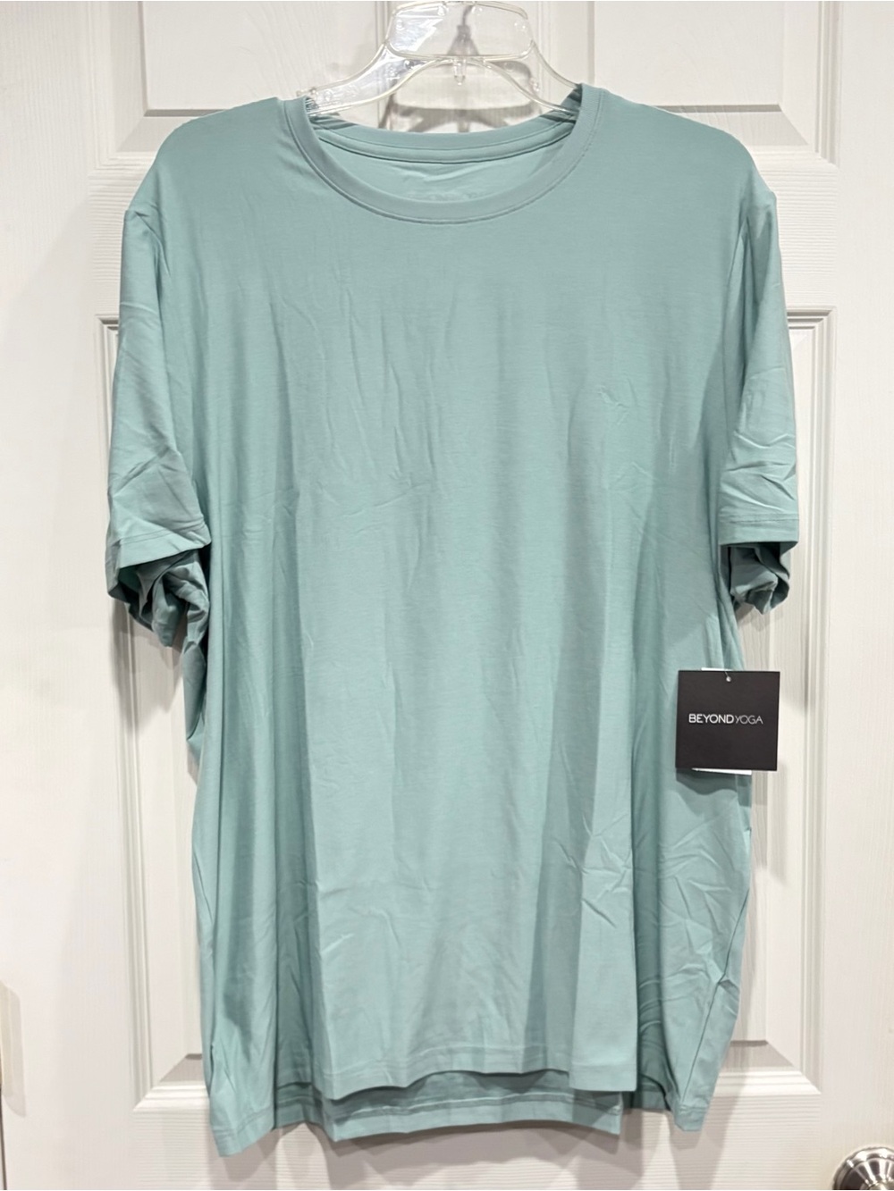 Beyond Yoga Men's XL Always Beyond Crew Tee 2.0 Minty Green NWT T-Shirt Rib Neck